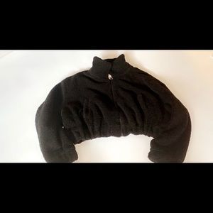 Cropped Teddy Jacket🖤